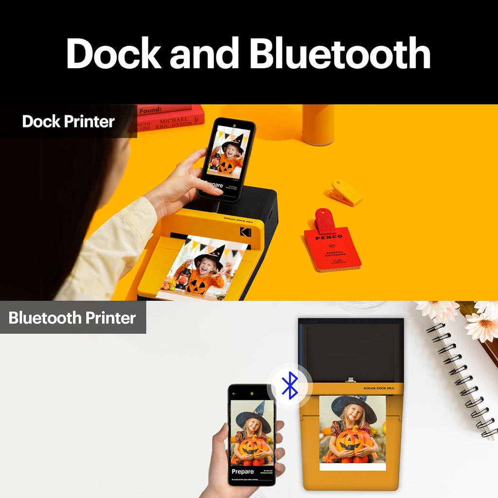 KODAK Dock ERA Plus 4PASS Instant Photo Printer (4x6) (Printer + 10 Sheets)