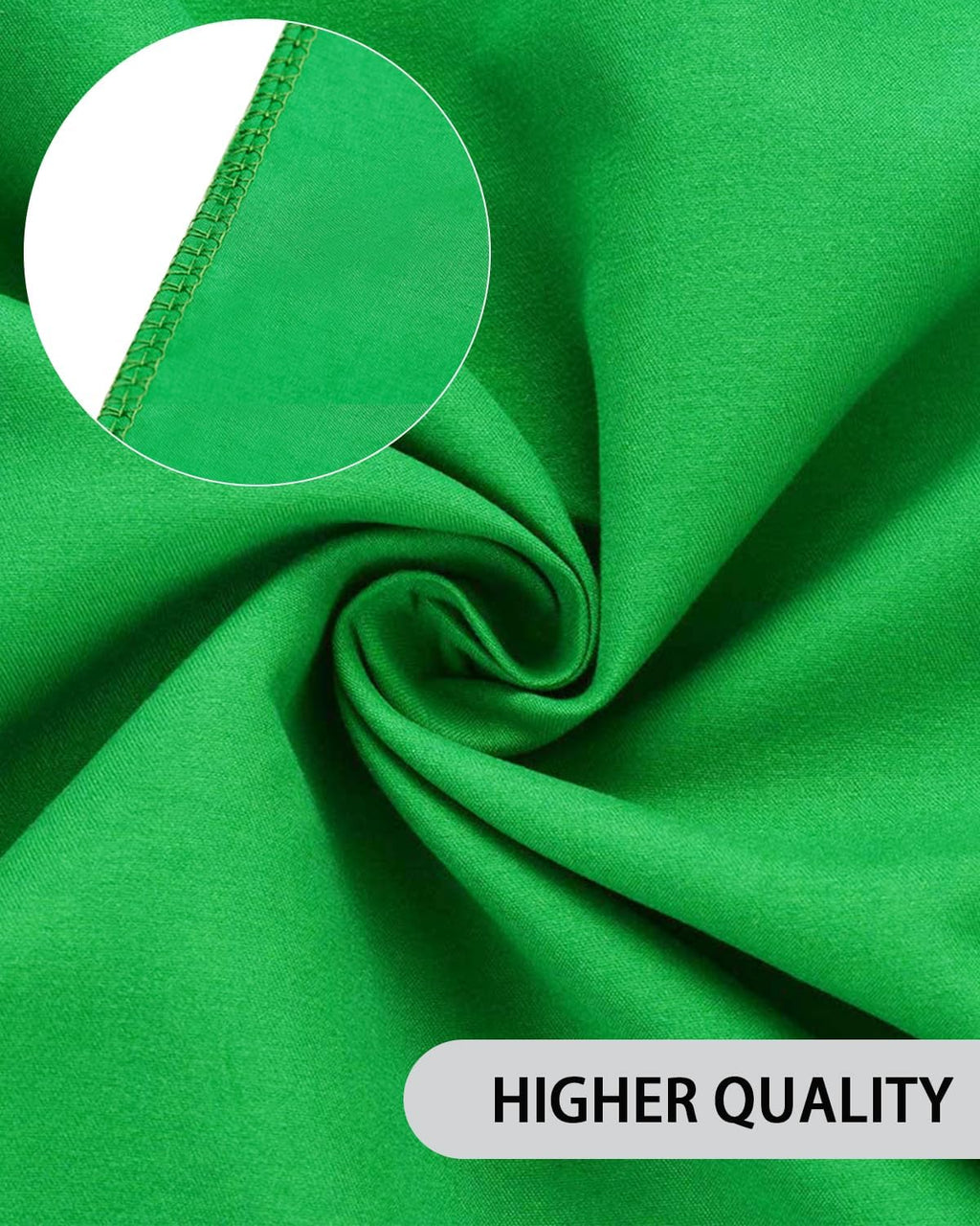 Green Screen Background for Photography, PULUZ Green Screen Sheet 3.3ft×6.6ft Background Kit Cloth Fabric Curtain with 4 Clamps Backdrop for Video Recording, Photoshoot and YouTube