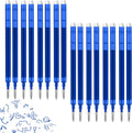0.7 mm Erasable Gel Ink Pen Refills Compatible with Frixion Friction, Smooth Writing Multicolor Retractable Fine Point Pen Refill for School Office Home Art (Blue, 16)
