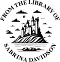 from The Library of Embossers & Stamps for Fantasy Book Readers | Custom Embosser | Custom Stamp | Ex Libris | Elevate Your Fantasy Collection of Stories and Novels (Design 2, Self-Inking Stamp)