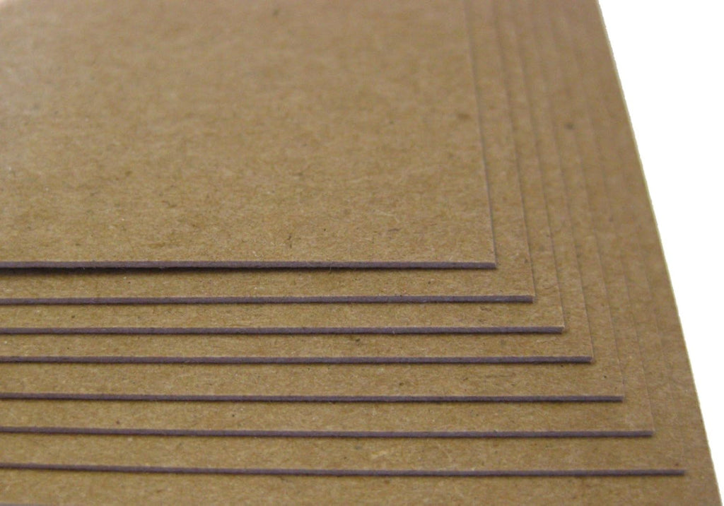 50 Sheets Chipboard 46pt (Point) 5.5 X 8.5 Inches Medium Weight Half Letter Size .046 Caliper Thick Cardboard Craft|Packing Brown Kraft Paper Board
