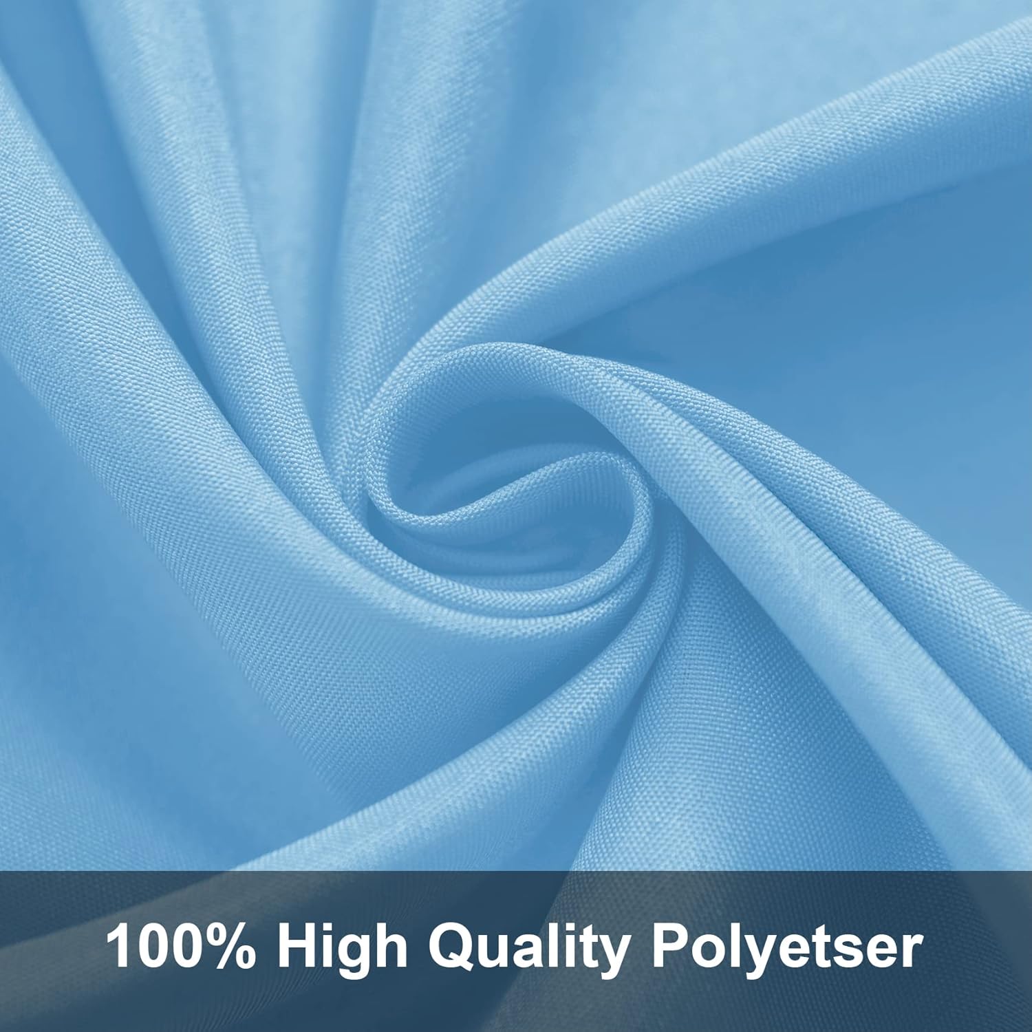 Joccun 10X10 FT Light Blue Backdrop Background for Photography,Polyester Backdrop Curtain Background Screen for Photography,Photoshoot,Video Recording,Studio(10X10ft,Light Blue)