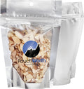 100 Pieces 4" x 6" Resealable Stand Up Pouch Bags Mylar Food Packaging with Clear Window and Tear Notches