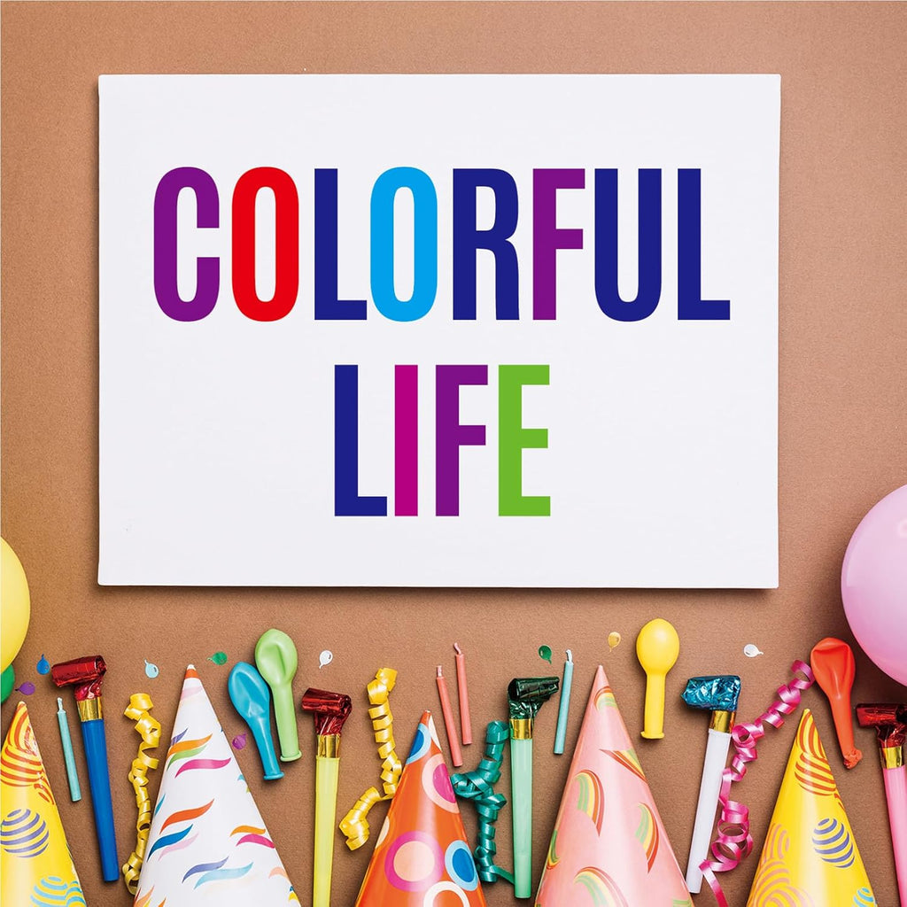 Bemeol 1872 Pieces Letter Stickers 36 Sheets 2 Inch Alphabet Letter Stickers Vinyl Self Adhesive Sticker Letters for Bulletin Board Home Classroom Mailbox Decor(Colorful)