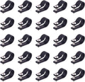 Swpeet 60 Pack Black 5/8 Inch Nylon Plastic R-Type Cable Clips Clamp Kit, Nylon Screw Mounting Cord Fastener Clips with 60 Pack Screws for Wire Management