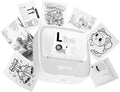iDPRT Sticker Maker, Portable Thermal Printer with 1 Roll Sticker Paper, Bluetooth Inkless Printer Mini Label Maker for Study, DIY, Notes, Mini Label Maker with Multiple Template in Free App, Grey