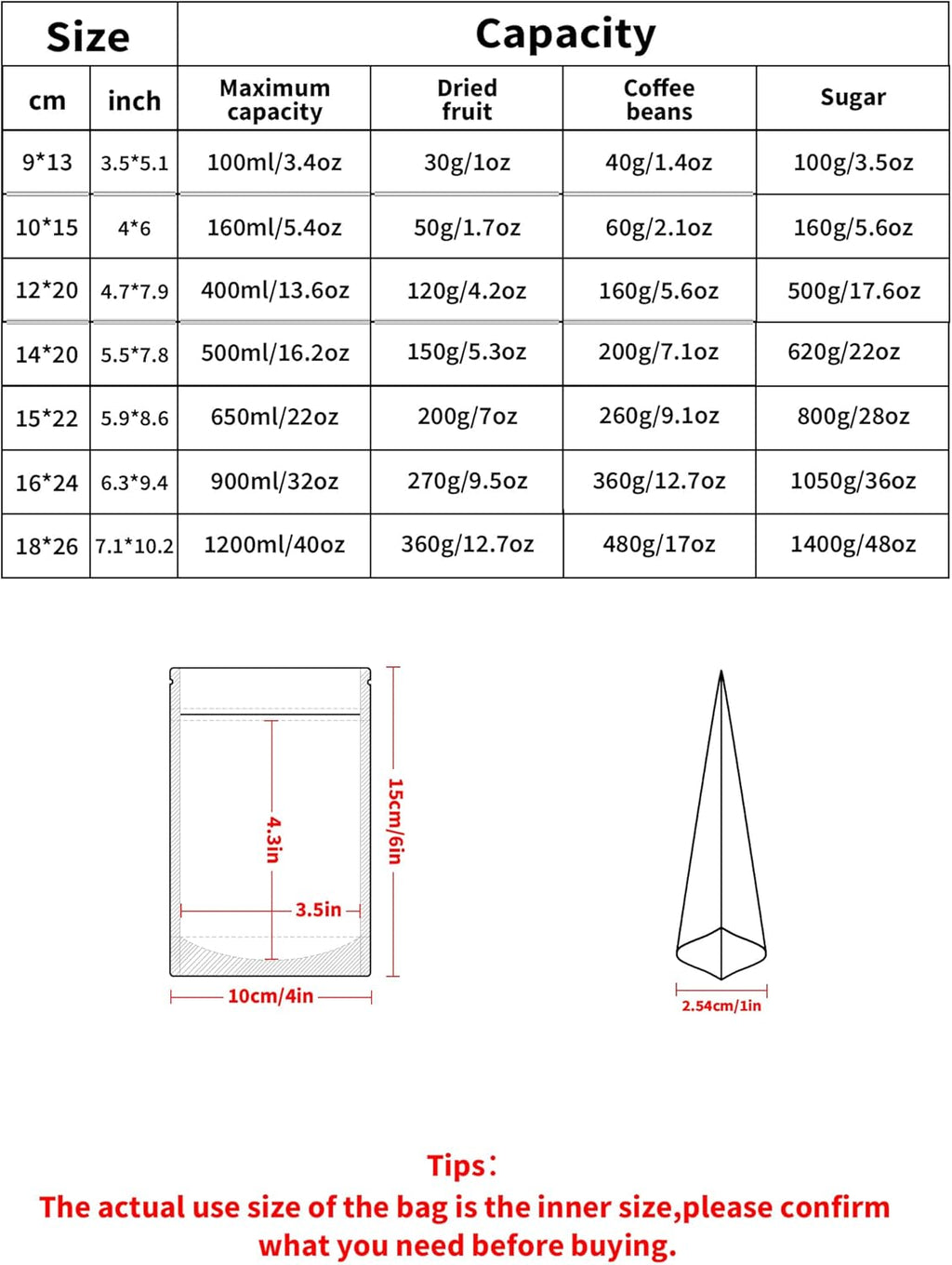 FireKylin 100 Pack Smell Proof Bags, Resealable Bags with Matte Window, Foil Pouch Stand Up Sealable Bags for Packaging（Black，4" x 6"）