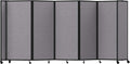 Versare Room Divider 360 Portable Wall Partition | Folding Panels | Large Freestanding Divider | Locking Wheels | Temporary Room Separator