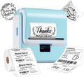 ORGSTA Label Maker Machine with Tape, T003 Thermal Label Maker, 3.15 Inch Bluetooth Label Printer Compatible with Phone & PC, Sticker Printer Barcode Thermal Maker for Small Business, Home, School