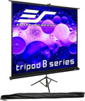 Elite Screens Tripod B, 50-INCH 1:1, Lightweight Pull Up Foldable Stand, Manual, Movie Home Theater Projector Screen, 4K / 8K Ultra HDR 3D Ready, US Based Company 2-Year Warranty, T50SB - Black