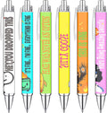 Idealmuzik 6pcs Funny Writing Pens with Sayings,Whimsical and Hilarious Designs,Unique Gift Idea for Nurses,Coworkers,Team,Teachers,Doctors,Party Favors
