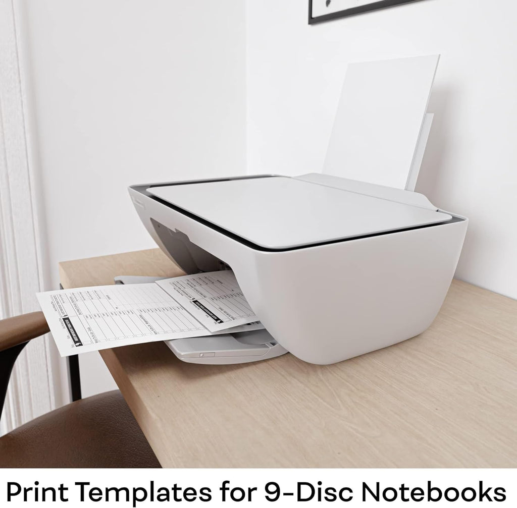 Blank 7 x 9.25 Inch Paper, 120 GSM, 400 Sheets, DIY Template Printing in Happy Planners, Classic Size Unpunched, Loose Leaf, White, Discbound 9 Disc Planner Refill