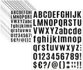 10 Sheets Letter Number Stickers, 1 inch Vinyl Self-Adhesive Alphabet Stickers, Mailbox Numbers, Cup Labels, Holiday Party Decoration (Black, 1 inch)