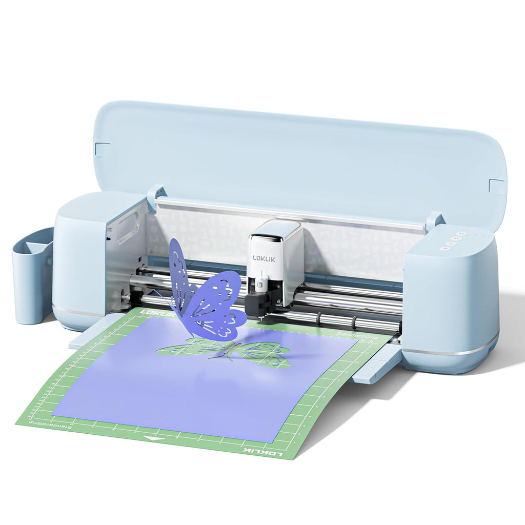 LOKLiK Cutting Machine 2 by HTVRONT - 5 in 1 Vinyl Cutter Machine with 5X Cutting Force, Cuts 100+ Materials, AI Painting, 13'' Smart Die Cutting Machine for All Crafts Cards 3D Arts Home Decor