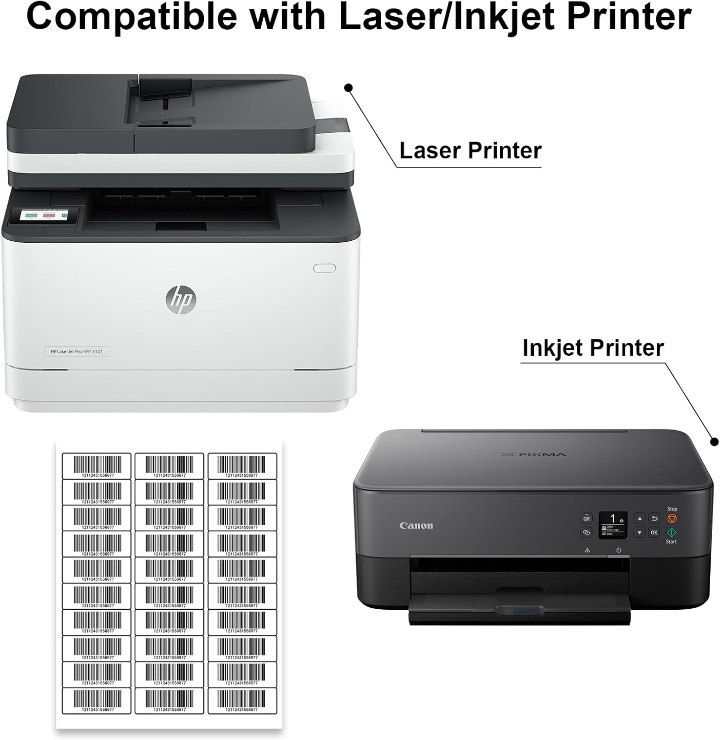 1" X 2-5/8" Address Labels,30 UP Shipping Label for Laser/Inkjet Printers,White Blank Mailing Label,30 Labels per Sheet(1000 Sheets)