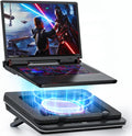 GT600 Laptop Cooling Pad Equipped Gigantic Turbo-Fan（5.5inch Diameter）,Sealed Foam for Rapid Cooling Gaming Laptop,14.1-19.3 inch Laptop Cooler with Adjustable Brackets,Dust Filter,Touch Start