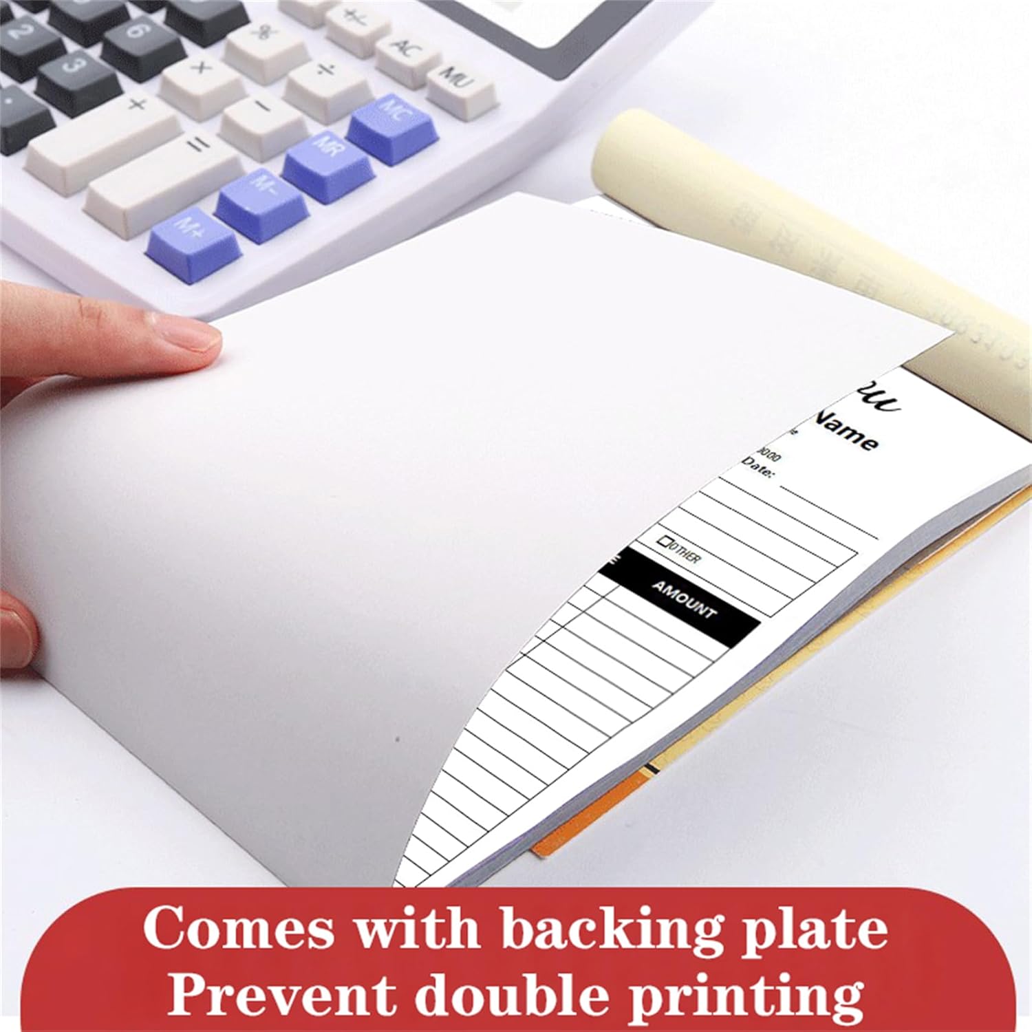 Custom Invoice Book in 3-Part /2-Part Receipt Book with Carbon Copies Personalized Carbonless Service Invoice Form Books Sales Order Book with Company Name Logo Address,C2-Thank You Receipt