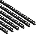 Yunsailing 150 Pack Plastic Binding Combs Plastic Binder Comb Ring 19 Ring Binding Spines Letter Size Spiral coils for Notebook Calendar(1/2 in,Black)