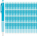 Simply Genius 100-Piece Retractable Ballpoint Pen Set, Bulk Office Supply with Black Ink - Ideal for Schools, Notebooks, Journals & More (Blue Pens Bulk)