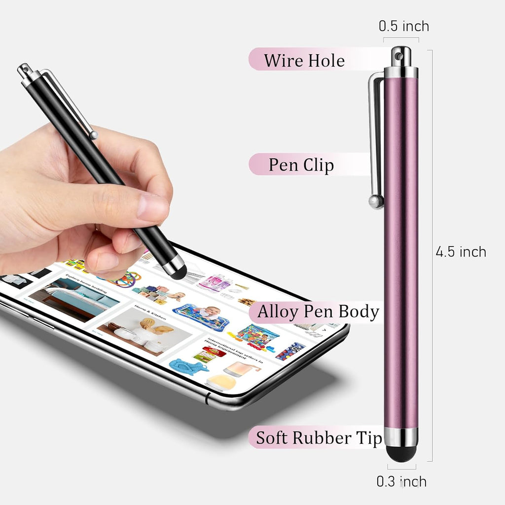 Stylus Pens for Touch Screens, AGREJO High Precision Universal Stylus for iPad iPhone Tablets Samsung Galaxy All Capacitive Touch Screens (20-Pack)