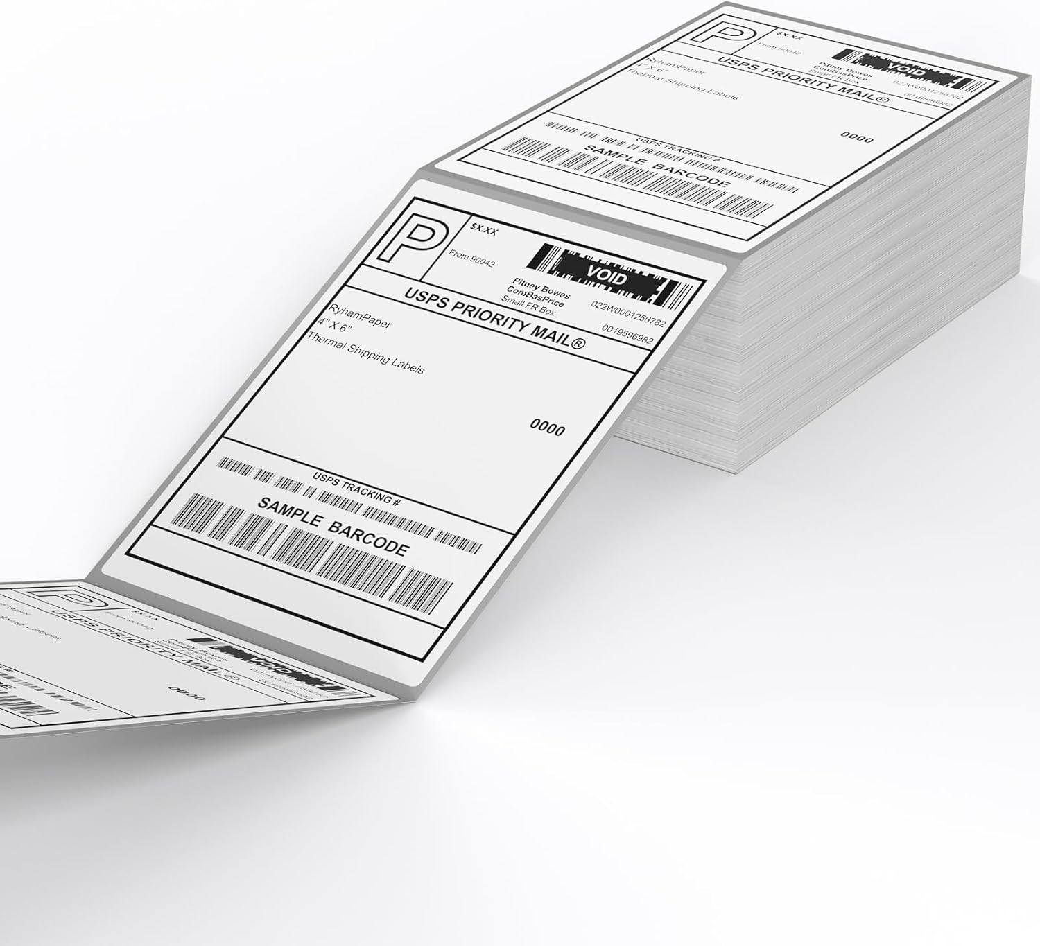 Direct Thermal Label-Shipping Label 4x6-NefLaca Thermal Printer Sticker 4"x6",Compatible with Rollo,Nelko,Zebra. MUNBYN Printer(Pack of 500 Labels)