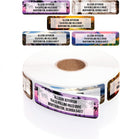 Breathtaking Landscape Rolled Address Labels / 250 Personalized Return Address Labels/Designer Address Stickers in Elegant Plastic Dispenser