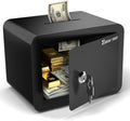 Small Safe Box For Kids Money Coin, Small Safe With Slot Money Safe For Cash, Security Box For Home Office Dorm, Drop-Resistant & Durable,For Jewelry