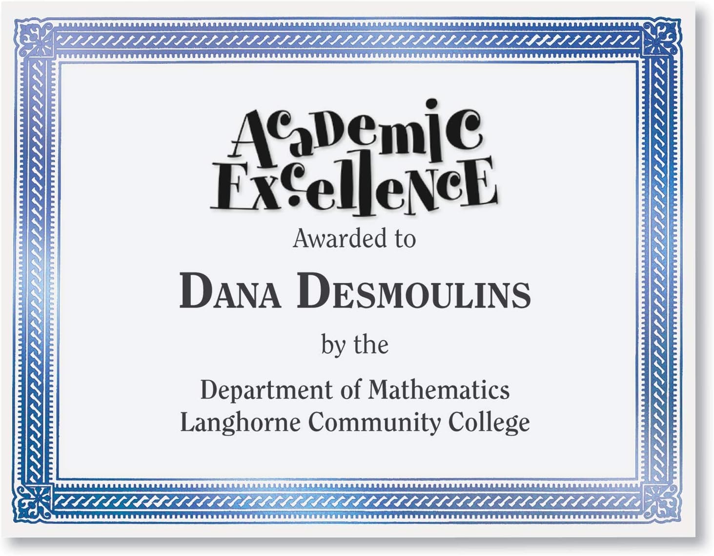 PaperDirect Blue on White Elite Specialty Certificates, 8½ x11, Foil Accents, 50 Count, Certificates And Awards Paper, For School, Work, Diplomas & Award Certificates