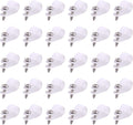 Swpeet 60 Pack White 1/2 Inch Nylon Plastic R-Type Cable Clips Clamp Kit, Nylon Screw Mounting Cord Fastener Clips with 60 Pack Screws for Wire Management (1/2 Inch, White)