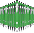 Zonon 38 Pieces Rubberized Ballpoint Pen with Stylus Tip Stylish Metal Pen Capacitive Styli with Soft Rubberized Grip, Black Ink for Most Devices(Green)