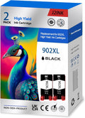 902XL 902 Ink Cartridges for HP Printers Replacement for HP 902XL 902 XL HP902XL/902 HP902XL Black Combo Pack for HP Officejet Pro 6978 Ink Cartridges Work for 6968 6958 6970
