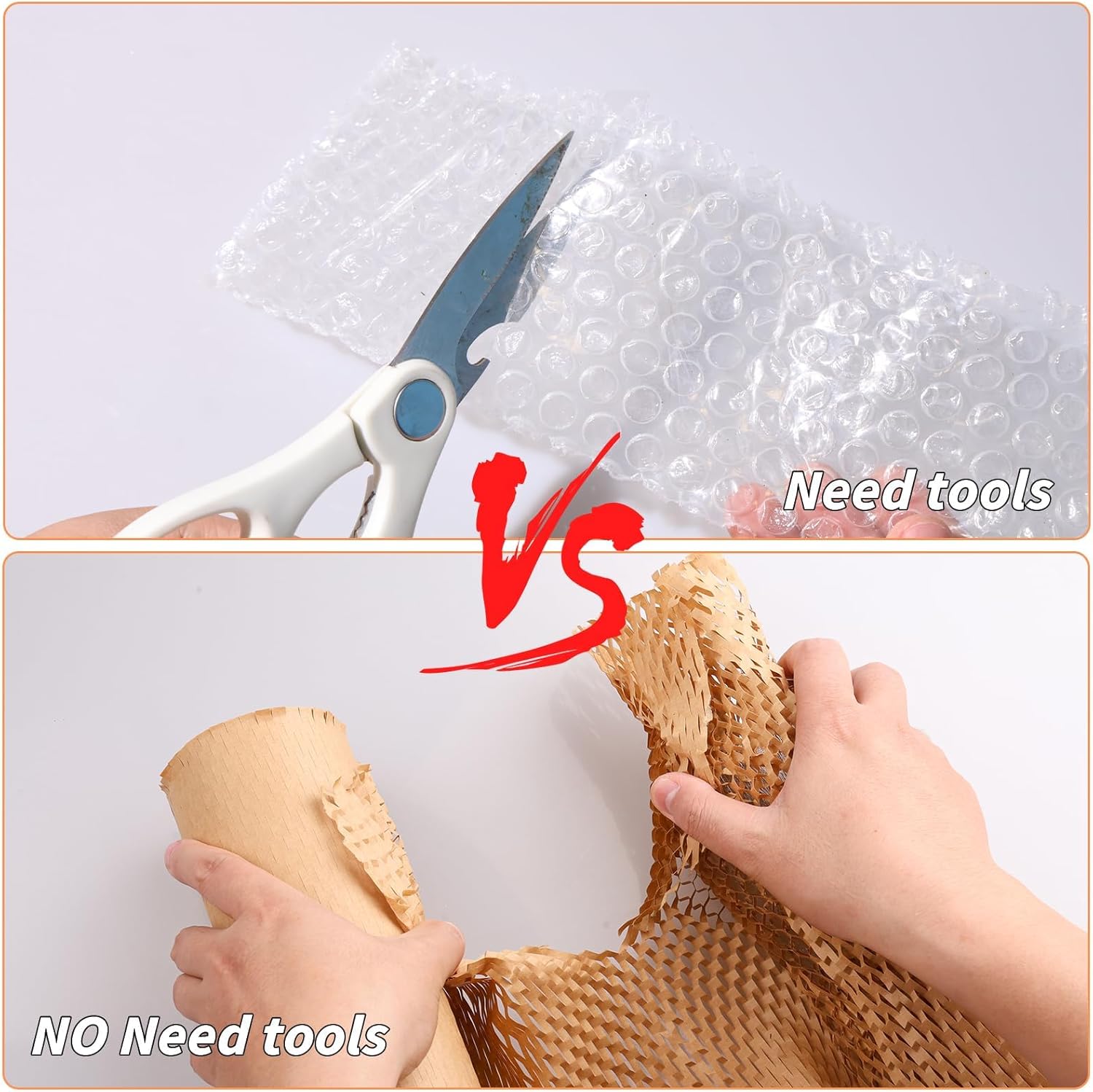Honeycomb Packing Paper 16" x 400', Bubble Cushioning Wrap for Packing/Shipping/Moving, Eco-Friendly Bubble Packing Paper Wrapping for Fragile Items,Electronics and Bouquet Packaged