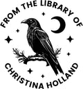 from The Library of Embossers & Stamps for Fantasy Book Readers | Custom Embosser | Custom Stamp | Ex Libris | Elevate Your Fantasy Collection of Stories and Novels (Design 14, Self-Inking Stamp)