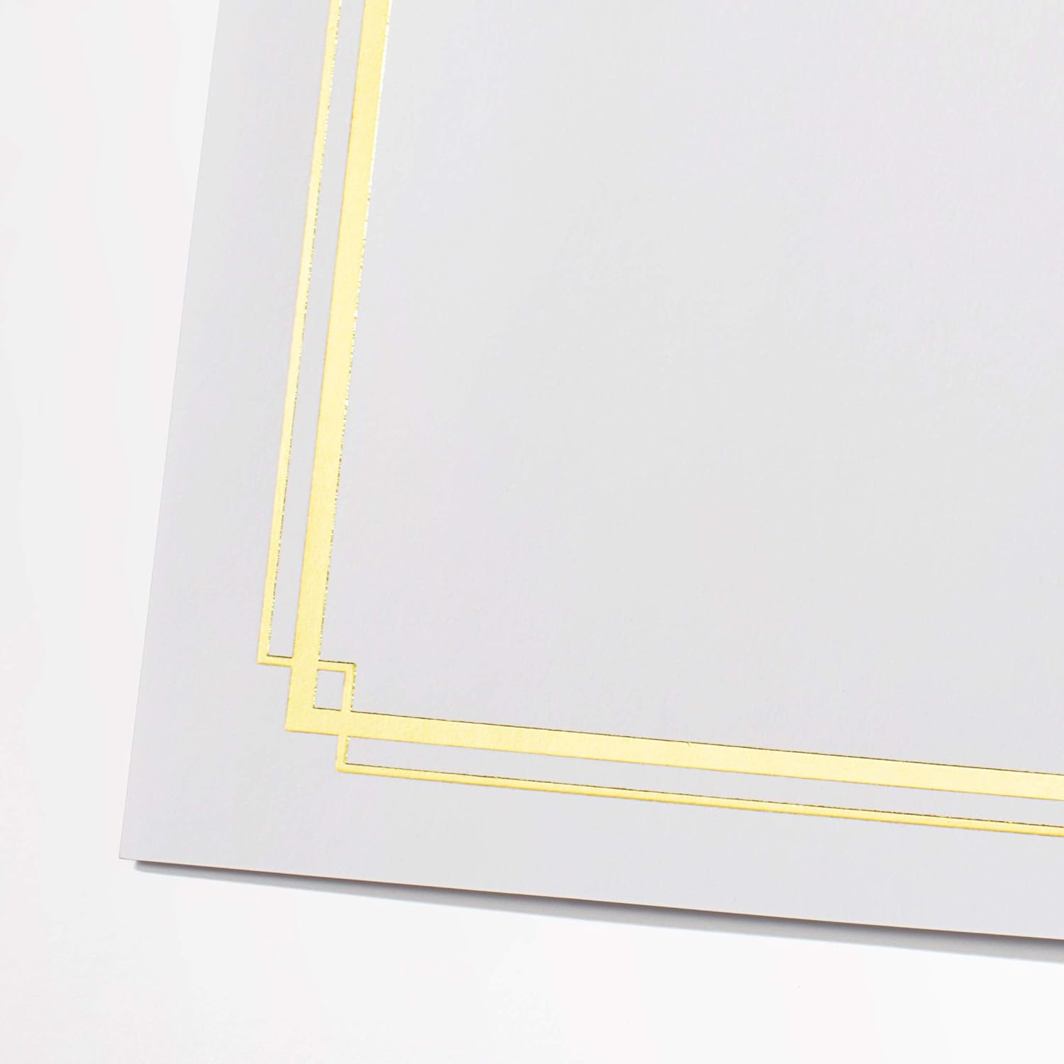 PaperDirect White Specialty Certificates, Gold Foil Border on 38lb Certificate Paper, 8.5 x 11 Inches, Laser and Inkjet Compatible, 30 Count, For School, Work, Diplomas & Award Certificates
