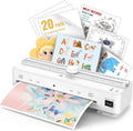Laminator Machine, 9 Inch with 20 A4 Sheets Thermal and Cold Lamination Built in Cutter Quick Warm Up,Portable Laminating Machine for Home Office School Use, White
