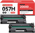 057H 057 Toner Cartridge Black 2-Pack with chip High Yield Replacement for Canon 057 CRG-057 057H Compatible for Canon ImageCLASS MF445dw MF448dw LBP226dw LBP227dw LBP228dw MF449dw MF445 Laser Printer