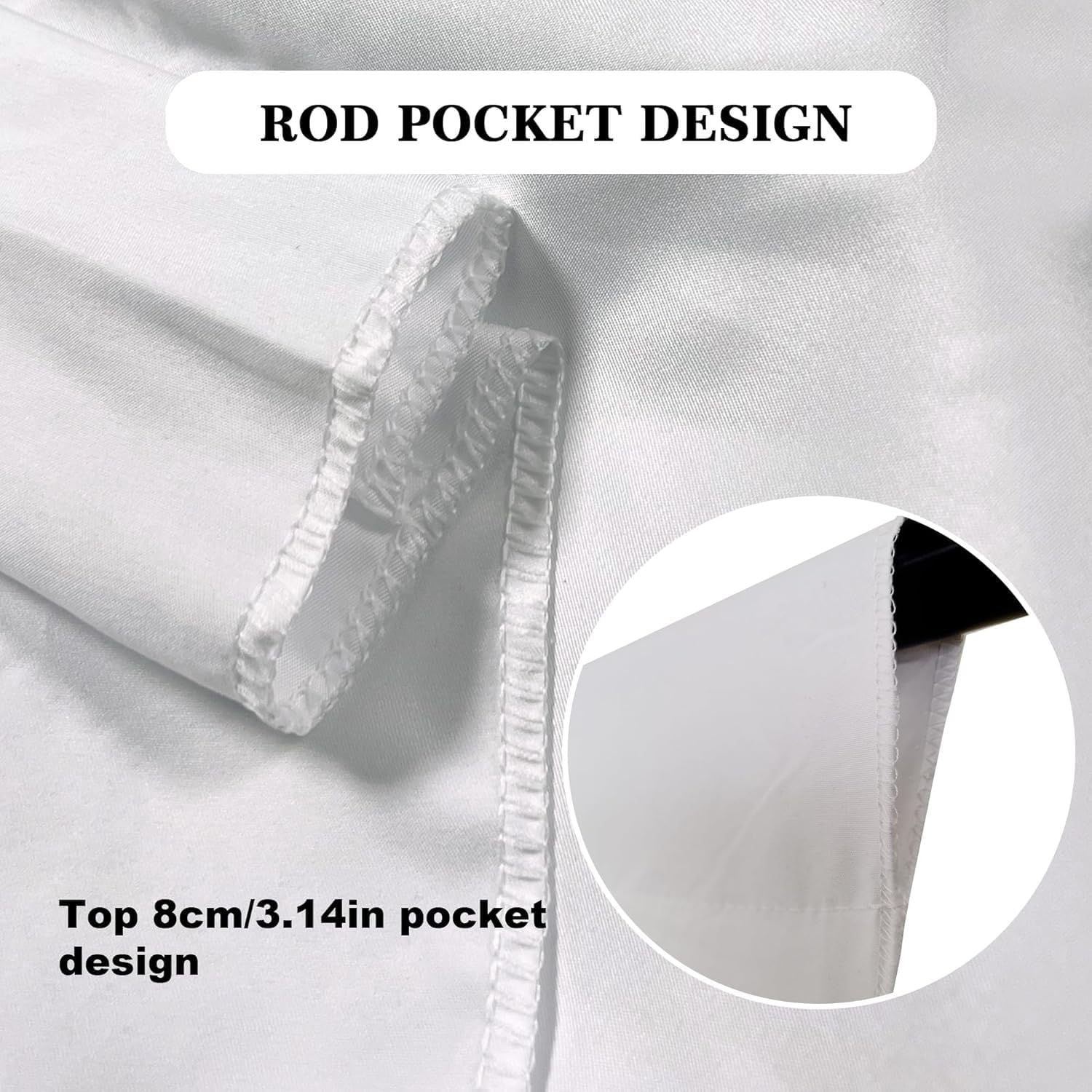 White Backdrop 8x12ft – Professional Photography Backdrop for Photoshoots, Studio & Portraits, Wrinkle-Free, Opaque, Machine Washable Polyester, Non-Fading, Reusable for Photo Background