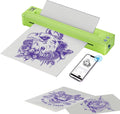 Tattoo Stencil Printer, P19 Wireless Thermal Temporary Tattoo Transfer Printer for Tattooing, 2500mAh Portable Tattoo Machine Kit Compatible with Phone/Tablet/PC, Green