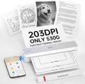 iDPRT Portable Thermal Printer,203DPI Wireless Bluetooth Small Printers for Travel,Office,Vehicles,Support 8.5" x 11" US Letter&A4 A5 Size, Compatible with Smartphone & Laptop