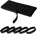 50PCS 6 Inch Adjustable 6-Inch Cord Organizer Ties, Fastening Cable Ties,Microfiber Cloth Used for Computer Link Cable Cord Management USB Cable Cable Ties (Black)