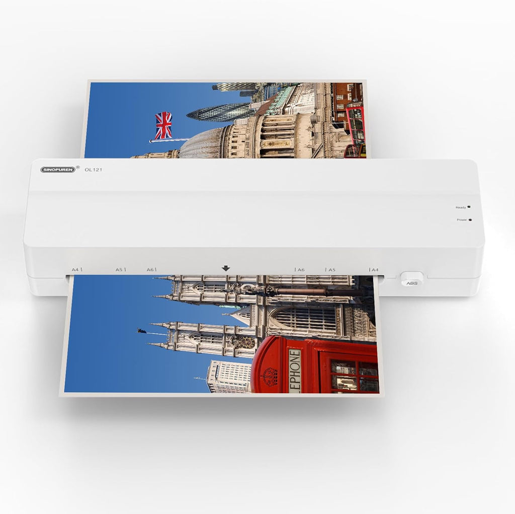 Laminator Machine, 9-Inch Thermal Laminator, Quick 4-Min Warm-Up, Jam-Free Technology, Portable Compact Design for Letter Size Sheets, Ideal for Home, Office & School Use