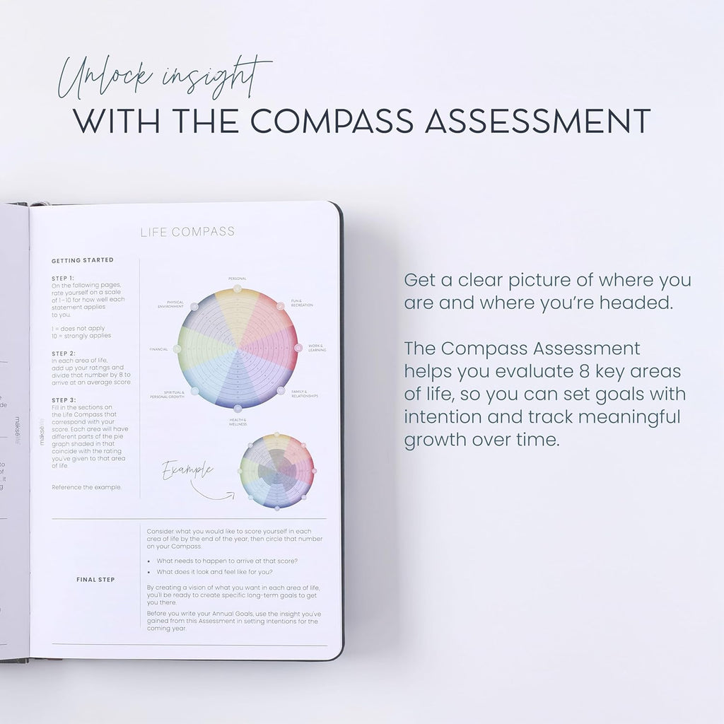 Quarterly Undated Planner - Goal Setting And Weekly Planner, Productivity Tools, Time-Management, Habit Tracker, Gray