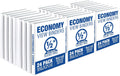 Samsill 0.5 Inch 3 Ring Binders, Made in USA, Economy Round Ring, Clear View Cover, 100 Sheet Capacity - for School, Home, Office - White, 24 Pack