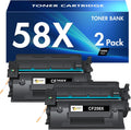 CF258X 58X Toner Cartridge Black High Yield 58A Compatible Replacement for HP 58X CF258X 58A CF258A Toner Cartridge for HP Laserjet Pro M404n M404dn MFP M428fdw M428fdn M428dw Printer Ink 2 Pack