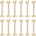 MECCANIXITY 12Pcs Table Number Holder 3.15 Inch Place Card Holder Picture Holders Gold Table Sign Holders for Wedding Anniversary Birthday Party