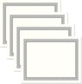 Executive Gray & White Parchment Certificate Papers - Pack of 100, Laser & Inkjet Printer Compatible, For Office, Business Awards, Graduation, School Diplomas, 8-1/2" x 11" on 60 lb. Text Stock