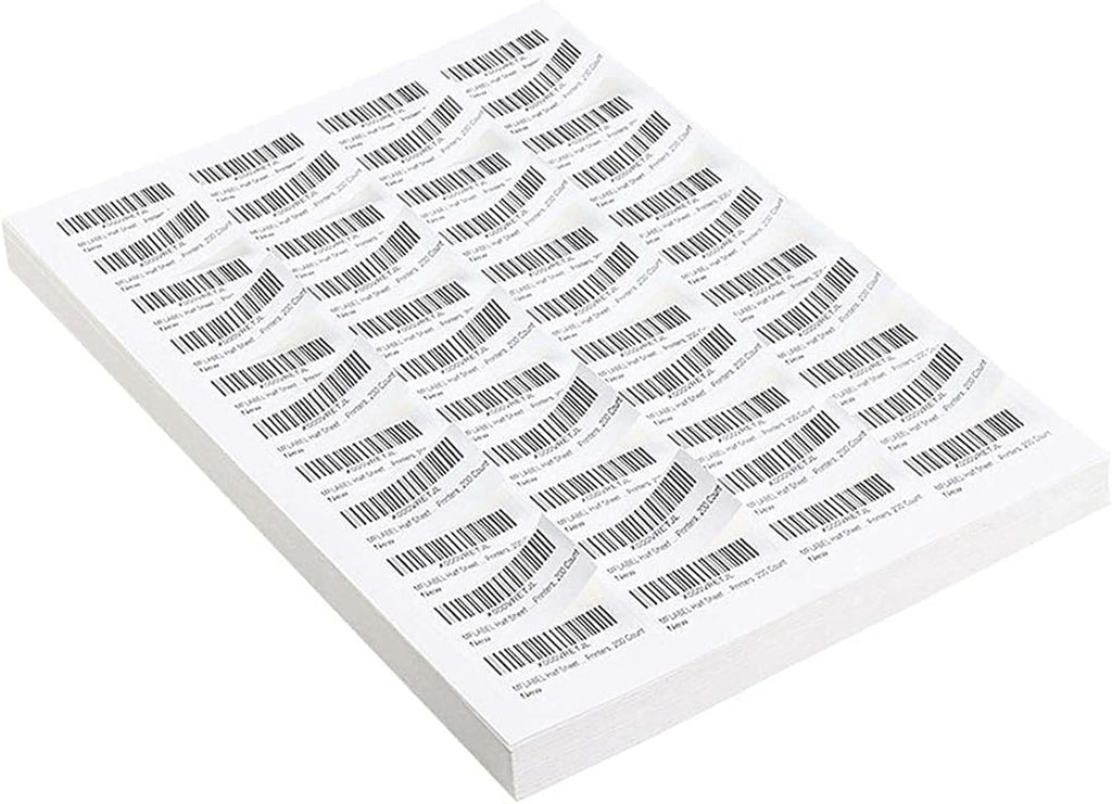 Coopaty 1" X 2-5/8" inch Shipping Labels, 30 Up FBA Barcode Address Mailing Labels White Blank for Laser Inkjet Printer (2000 Sheets, 60000 Labels)