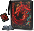Card Binder 9 Pocket, Othran Trading Card Binder 900 Pockets with 50 Removable Sleeves and Zipper for Boys and Girls Organized