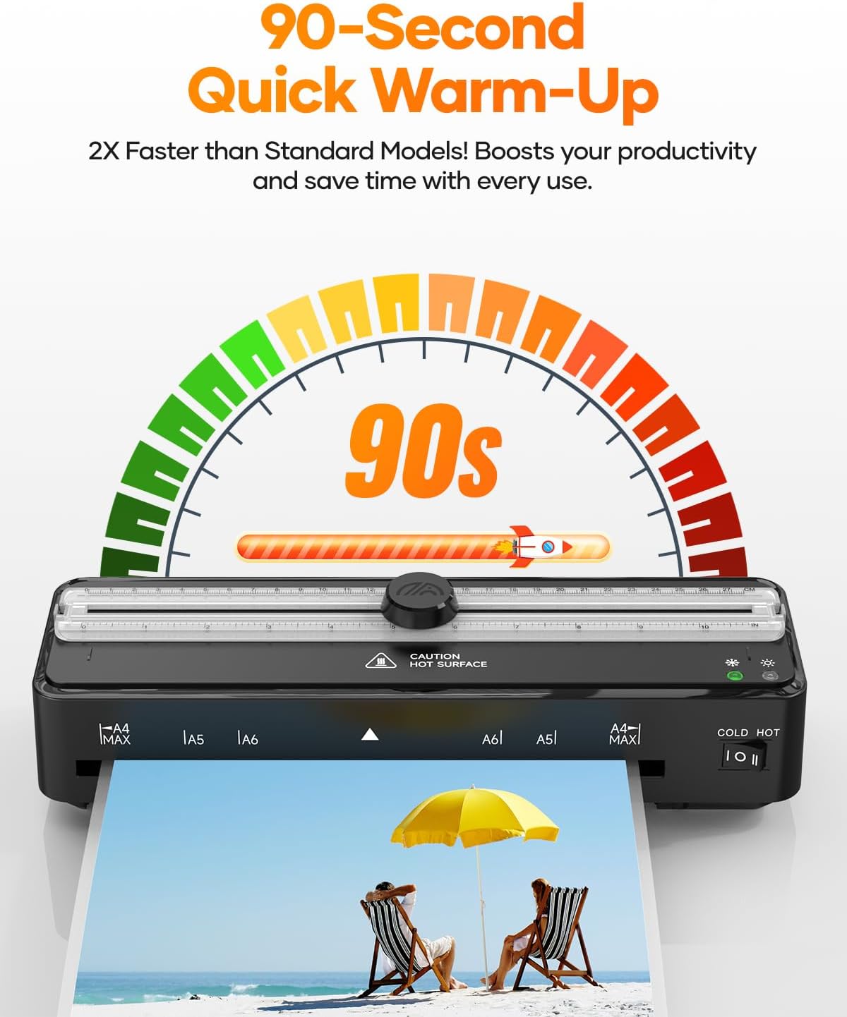 Laminator Machine, 9 Inch with 20 A4 Sheets Thermal and Cold Lamination Built in Cutter Quick Warm Up,Portable Laminating Machine for Home Office School Use