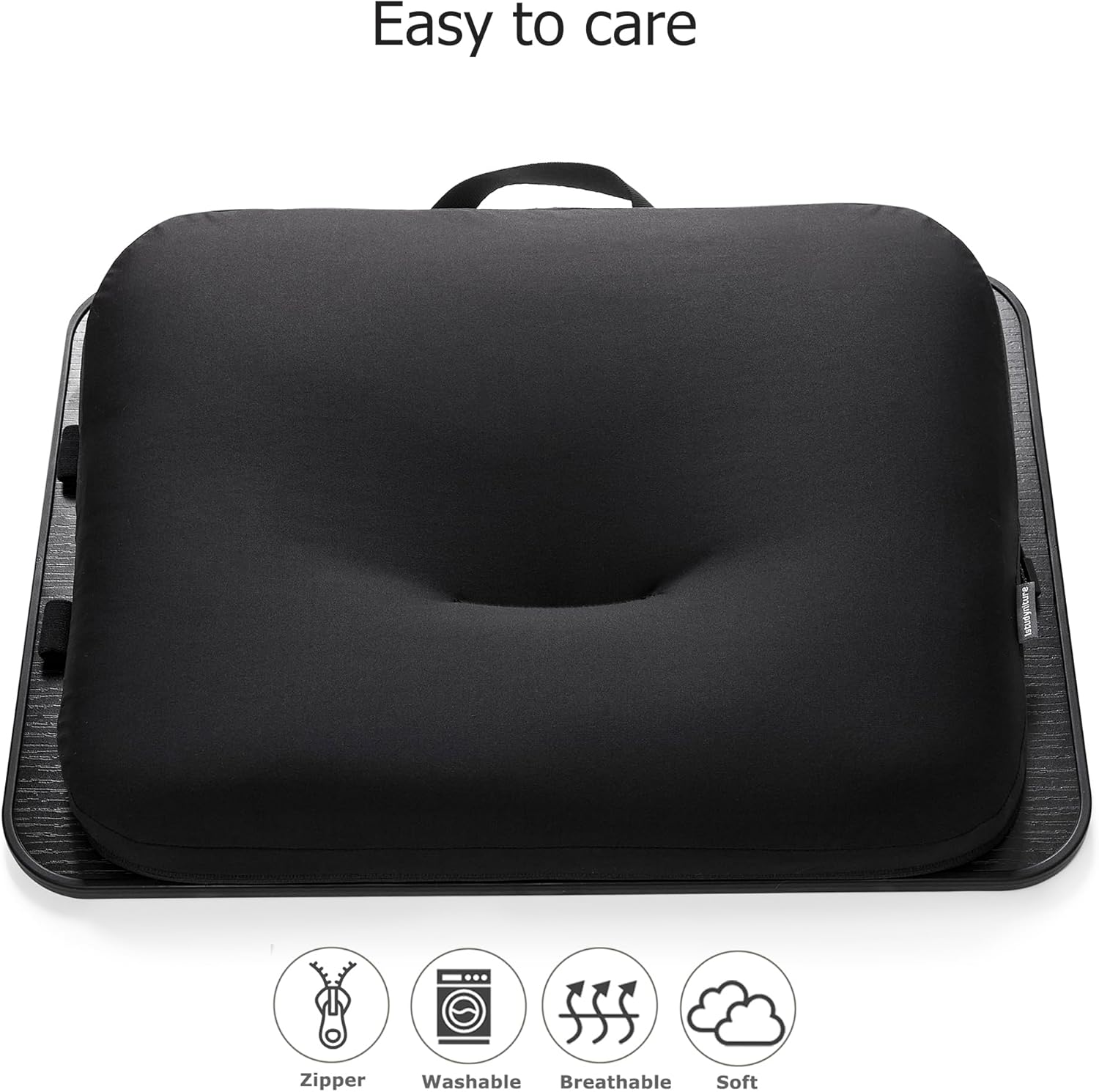Lap Desk with Washable Cushion – Fits up to 15.6-in Laptops – Portable Laptop Desk & Stand –Bed desks & Tray for Writing, Reading, Working, Gaming on Bed, Couch, Floor – Istudyniture -Smal, Black